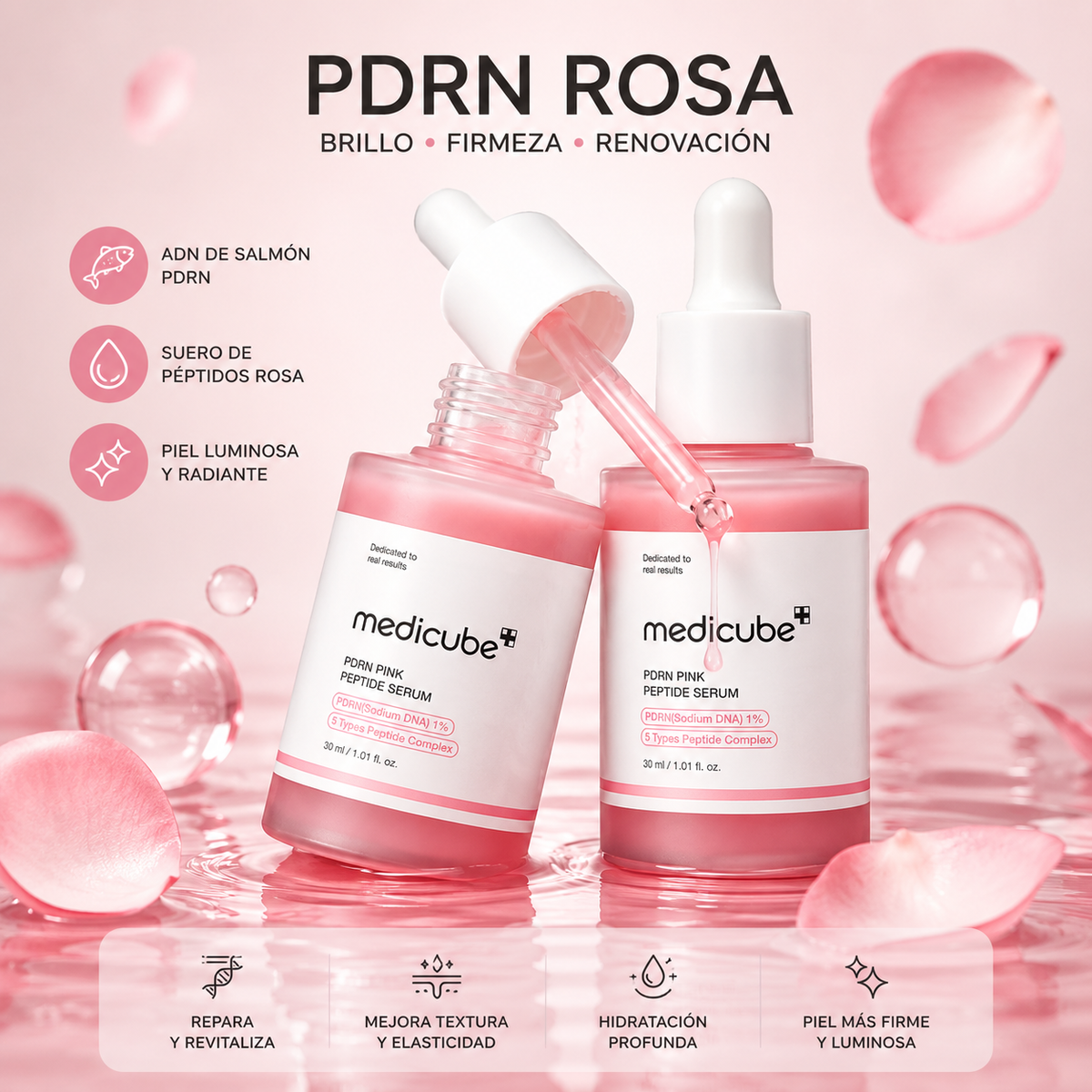 Ingredientes Sérum Medicube PDRN Pink Peptide 30 ml