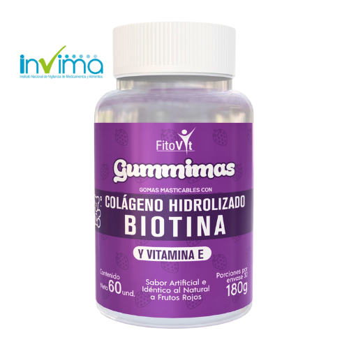 COLAGENO BIOTINA GOMITAS X 60UND